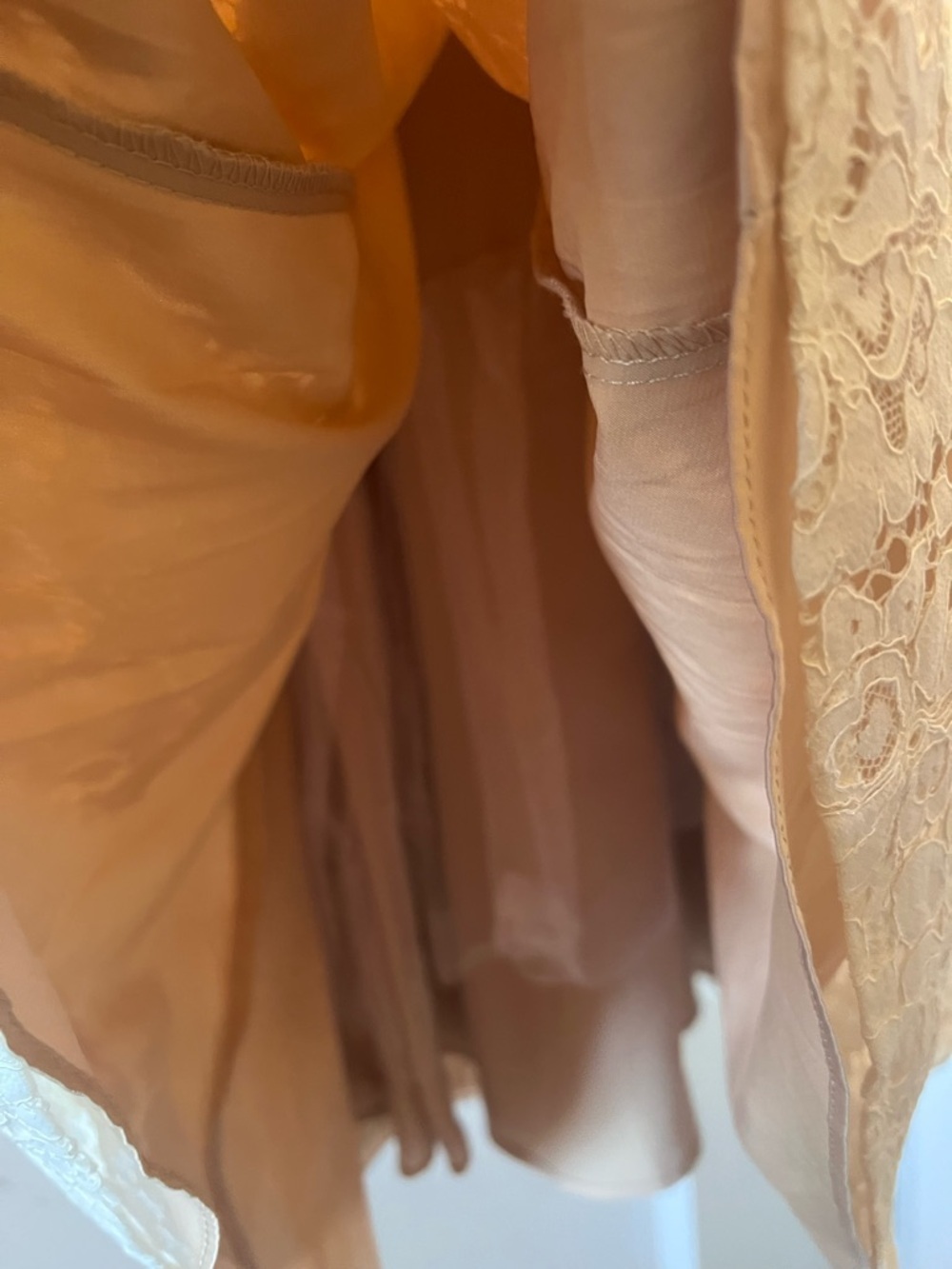 ELIZA J Lace Midi Dress Fairy Whimsical Bridal Shower Garden Party - Picture 9 of 11